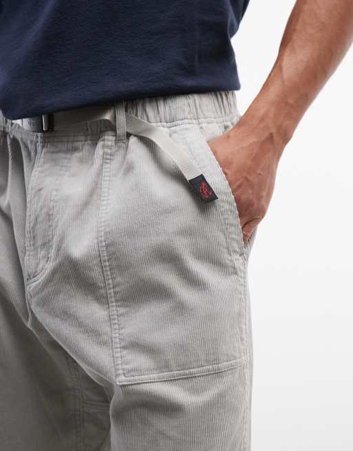 Gramicci cord loose tapered trousers in smokey grey, 5 of 5