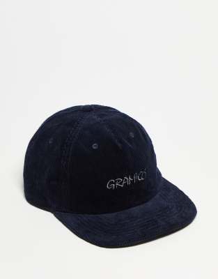 Gramicci corduroy cap in navy