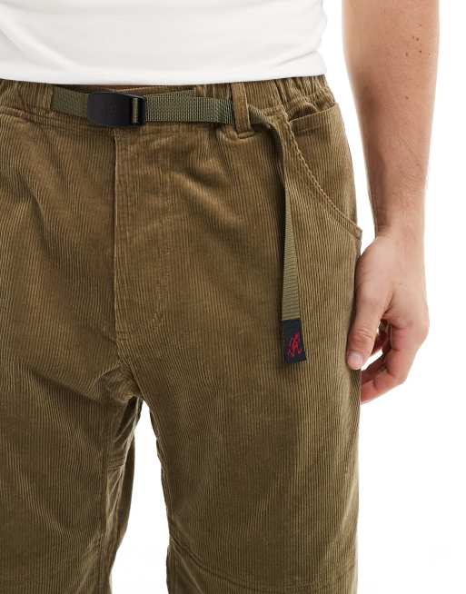 Gramicci corduroy double knee pants in light brown | ASOS