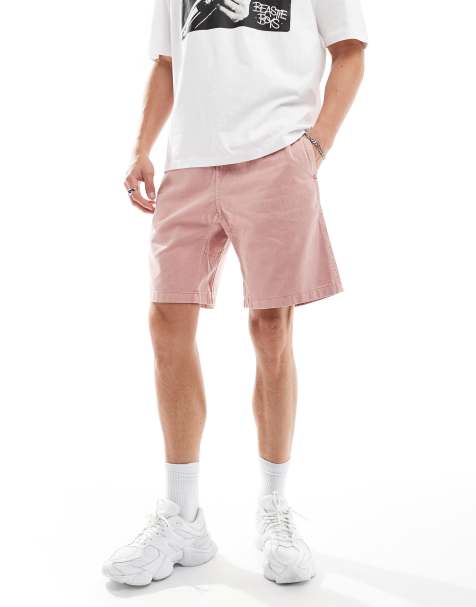 Gramicci cotton twill pigment dye G shorts in pink - view 1