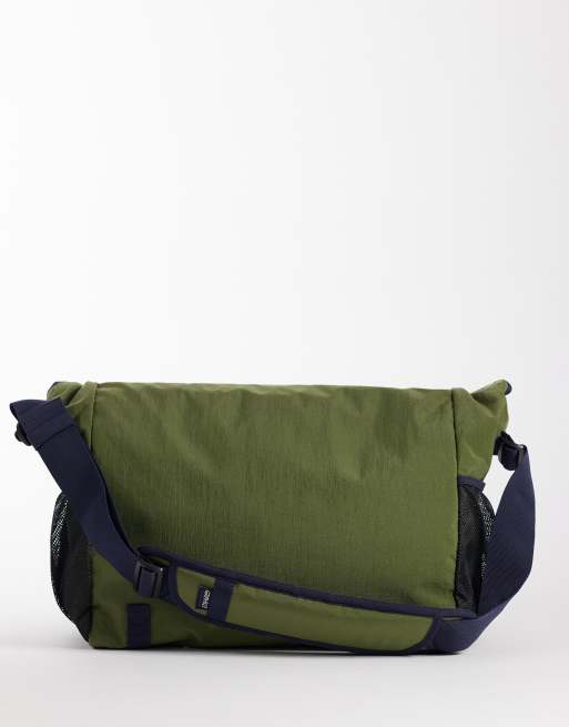 Gramicci cross body messenger bag in olive green, 4 of 4