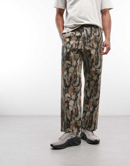 Gramicci denim straight fit trousers in camo print, 2 of 5