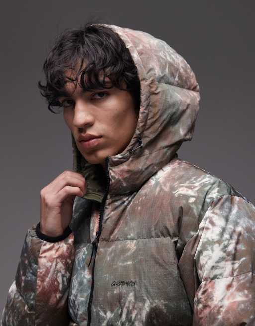 Gramicci - Doudoune effet tie-dye - Vert et marron, 5 de 5