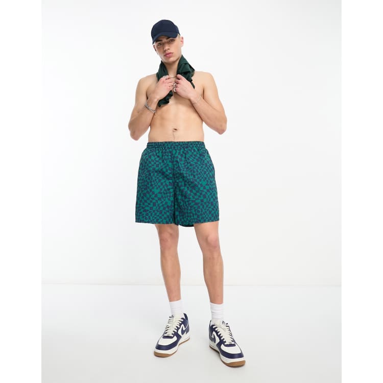 Gramicci drift print swim shorts in blue ASOS