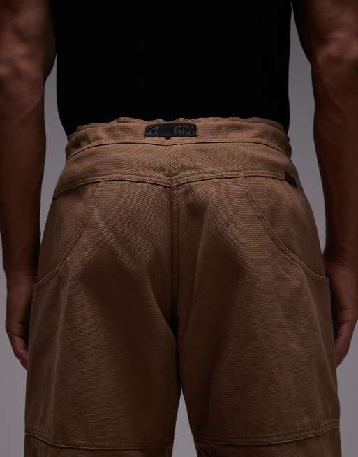 Gramicci El Cap straight leg double knee pants in brown, 5 of 5