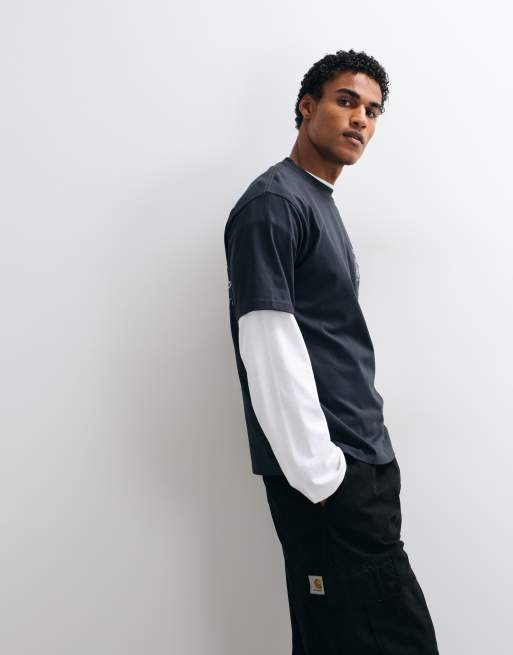 Gramicci equipped for dirt short sleeve tee with back graphic in black, 5 of 5