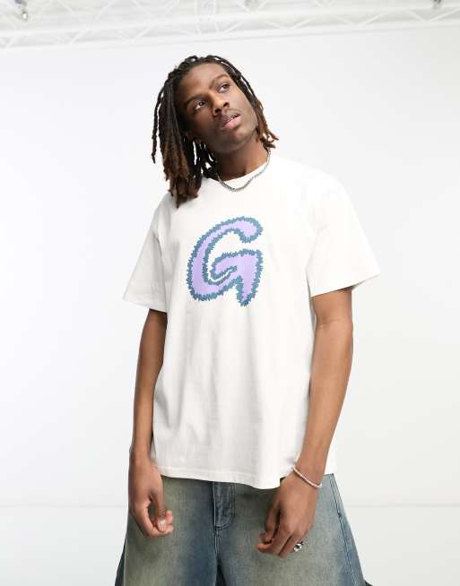 Gramicci – Fuzzy G – T-Shirt in Weiß mit Logo