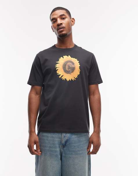 Gramicci G flower short sleeve graphic tee in black - view 1