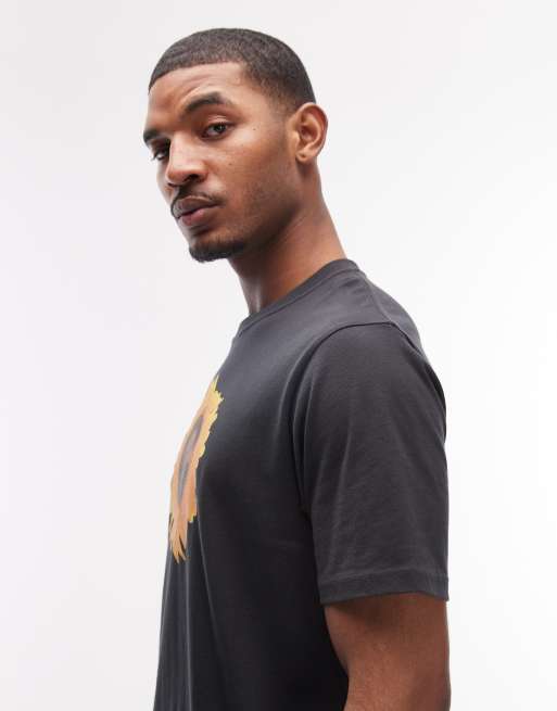 Gramicci G flower short sleeve graphic tee in black, 4 of 5
