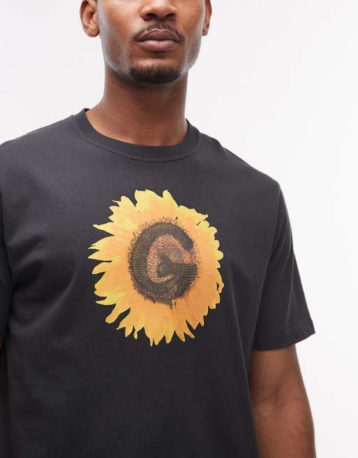 Gramicci G flower short sleeve graphic tee in black, 5 of 5
