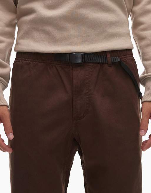 Gramicci – G-Pant – Brązowe spodnie z prostymi nogawkami, 4 z 5