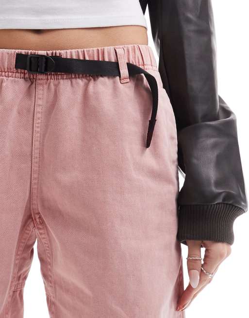 Gramicci - G - Pink shorts med pigmentfarve i bomuldstwill, 4 af 5