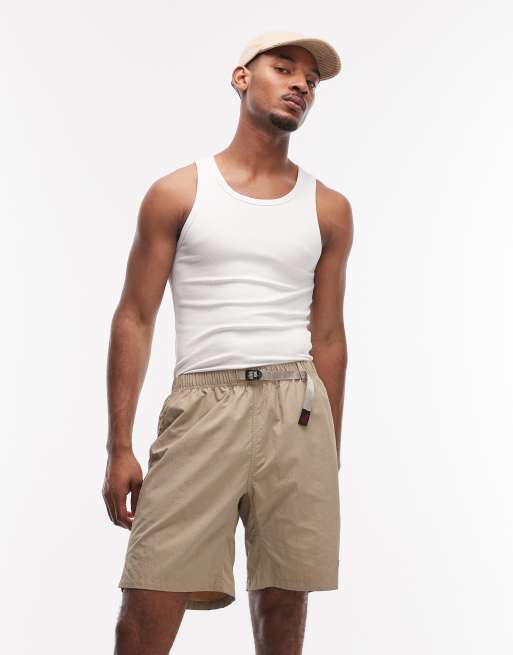 Gramicci - G-short comodi ripiegabili in nylon color tè al latte