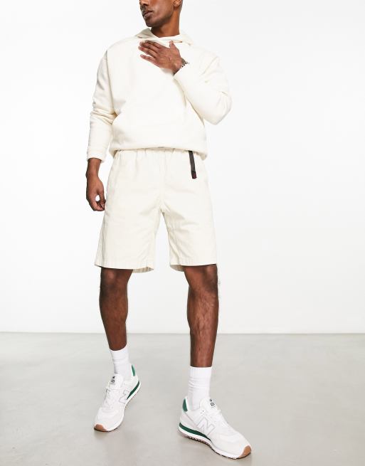 Gramicci G shorts in off white