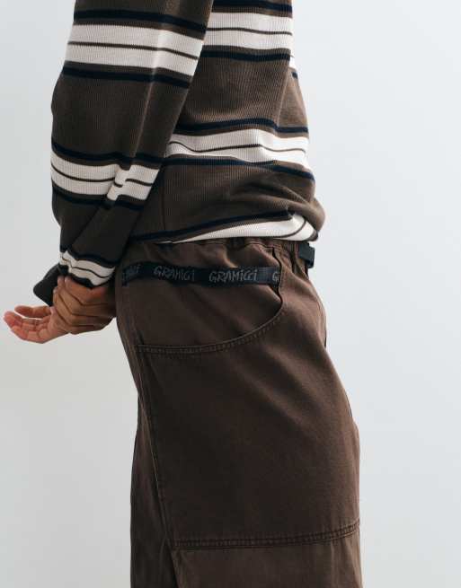 Gramicci gadget loose fit pants in brown, 3 of 5