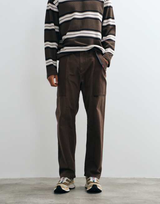 Gramicci gadget loose fit pants in brown, 5 of 5