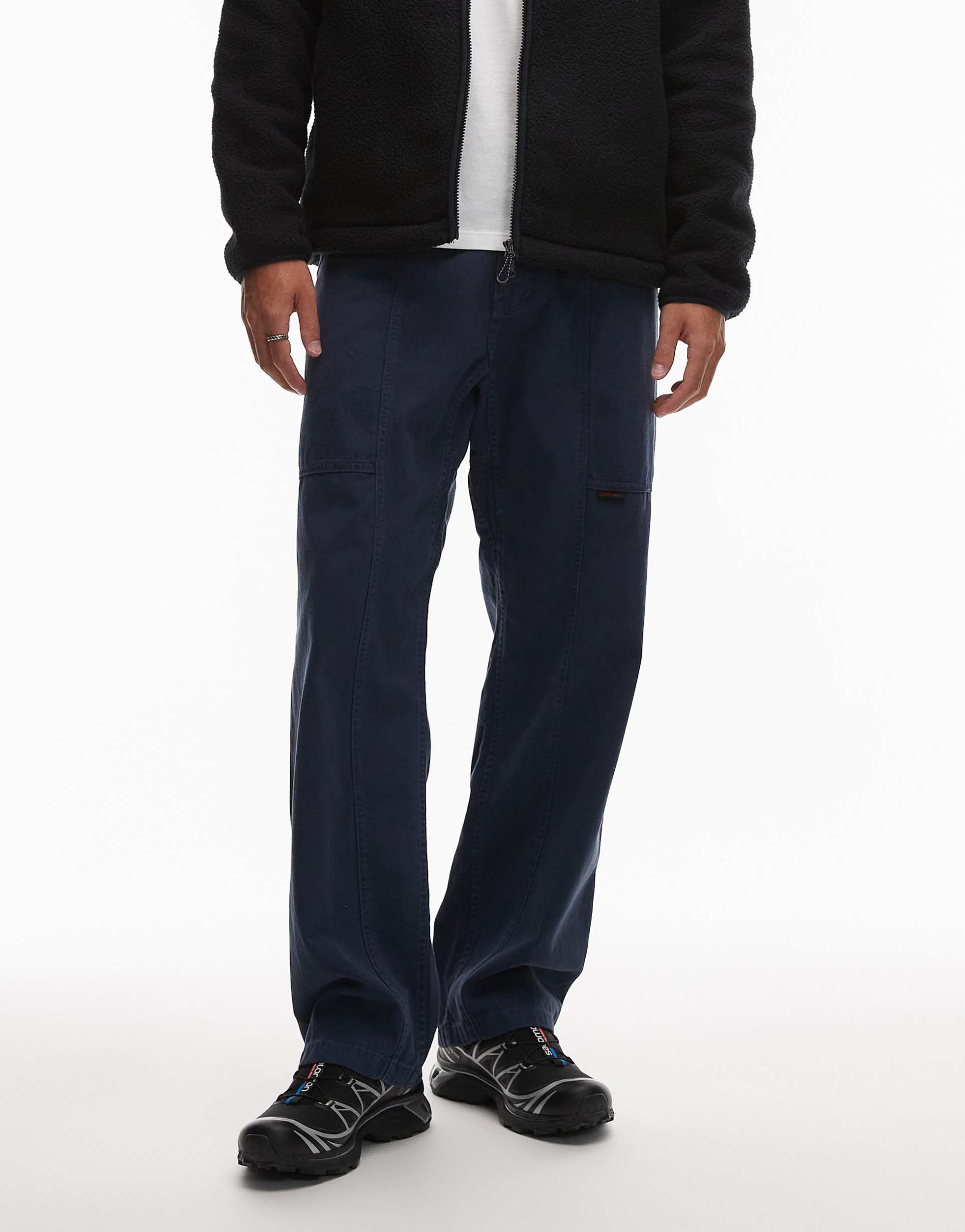 gramicci gadget loose fit pants in navy