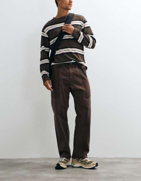 Gramicci gadget loose fit trousers in brown - view 1