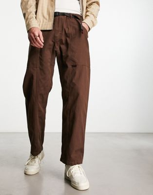 Gramicci gadget pant trousers in brown - ASOS Price Checker