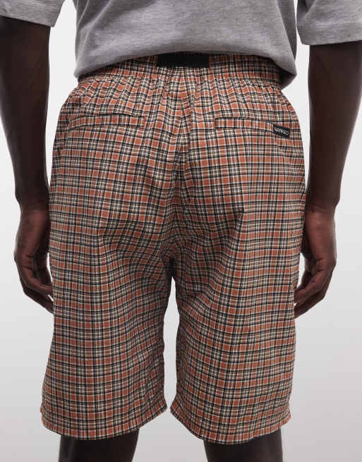 Gramicci - Geruite short in baksteenkleur, deel van co-ord set, 5 van 5