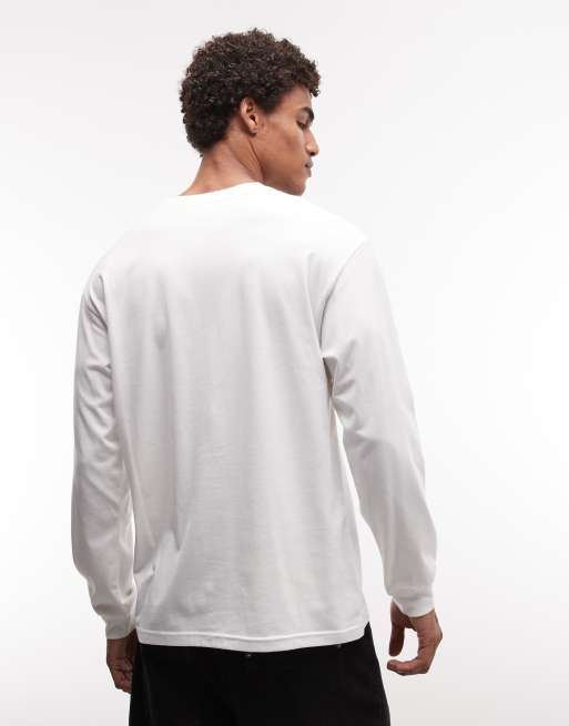 Gramicci graphic print long sleeve t-shirt in grey marl, 5 of 5