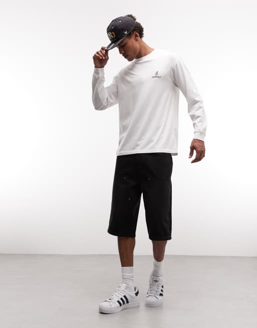 Gramicci graphic print long sleeve t-shirt in white, 2 of 5