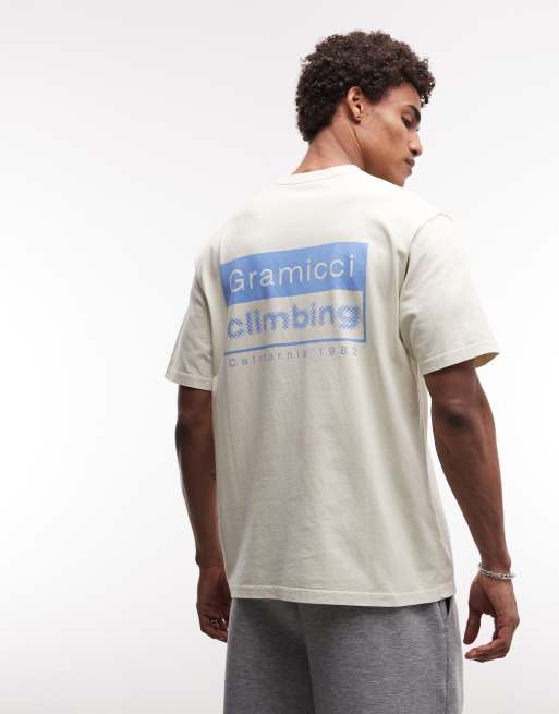 Gramicci graphic print t-shirt in ecru, 3 of 5