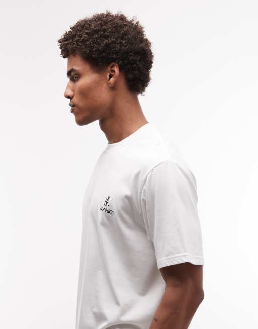 Gramicci graphic print t-shirt in white, 4 of 5