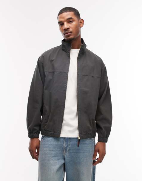 Gramicci – Harrington-Jacke aus Twill in Rauchgrau - view 1