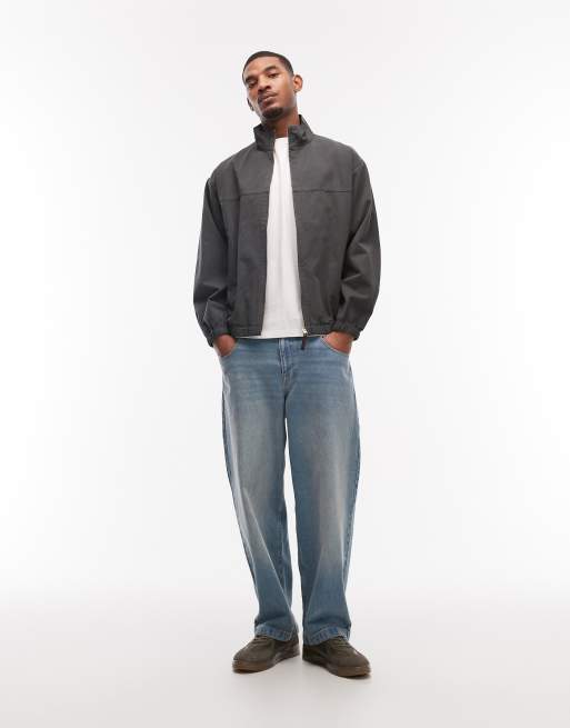 Gramicci – Harrington-Jacke aus Twill in Rauchgrau, 2 von 5