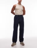 [Gramicci] Gramicci japanese slub denim loose fit jeans in indigo blue W36-38 Indigo
