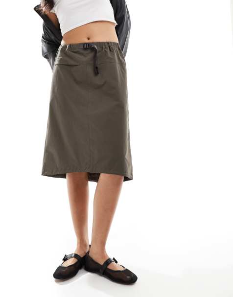 Gramicci - Jupe en nylon style trekking - Olive - view 1