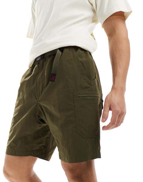 Gramicci - Kakifarvede utility-shorts i nylon - view 1