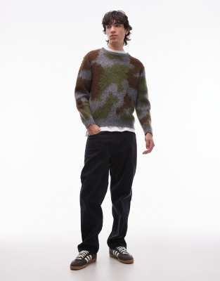 Gramicci Knit Mohair Jumper In Multi