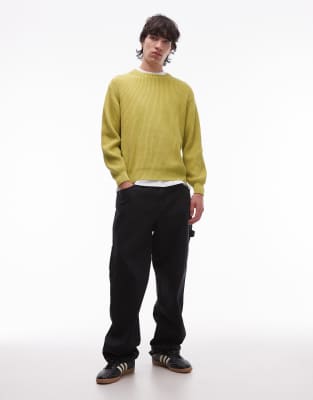 Gramicci Knit Sweater In Gold