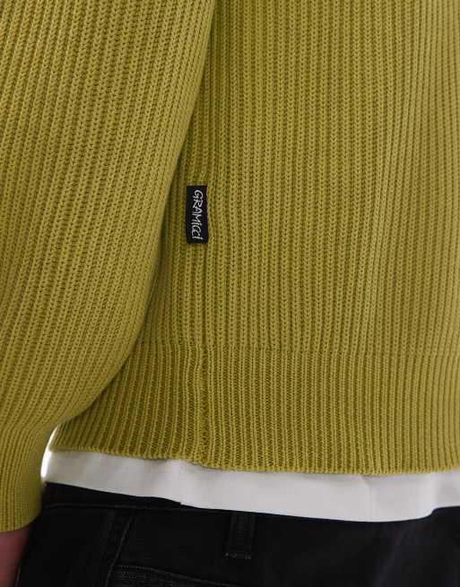 Gramicci knitted jumper in light green, 5 of 5