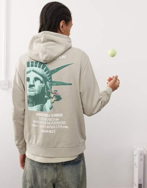 Gramicci liberty hoodie in pigment dyed oat - view 1