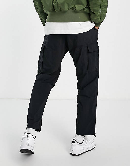 Trousers & Chinos Gramicci light nylon cargo pants in black 