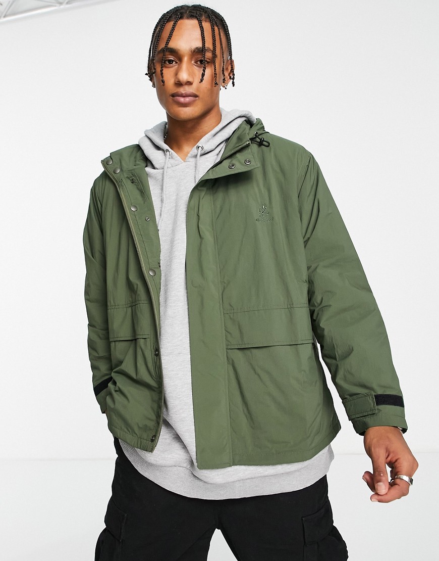 Gramicci lightweight nylon drizzler jacket in olive-Green | Smart