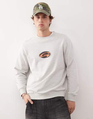 Gramicci Gramicci logo G blur sweatshirt in grey