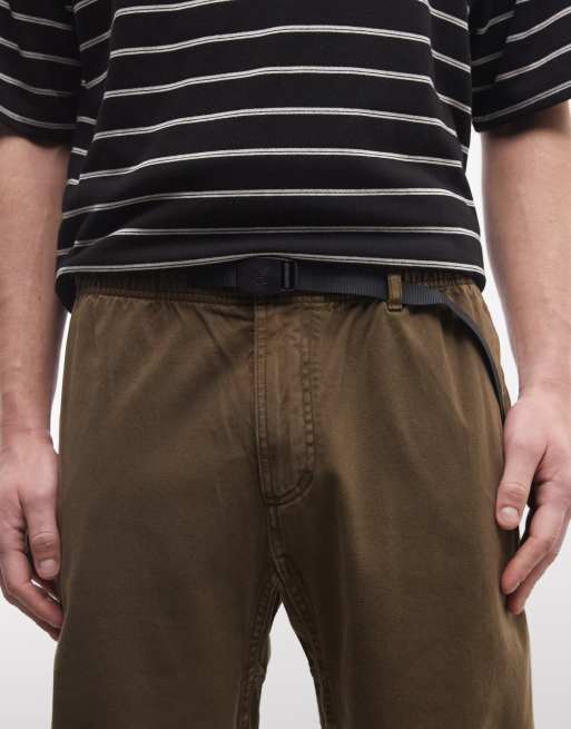 Gramicci loose fit G pants in bark pigment, 4 of 5