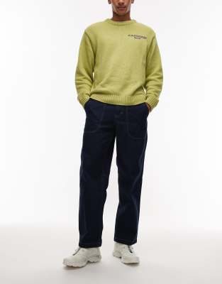 Gramicci - Loose Fit Jeans in Indigoblau aus japanischem Noppen-Denim
