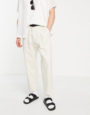 Gramicci loose tapered pants in off white