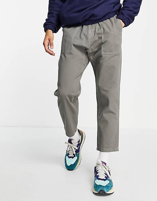 Gramicci loose tapered trousers in grey 