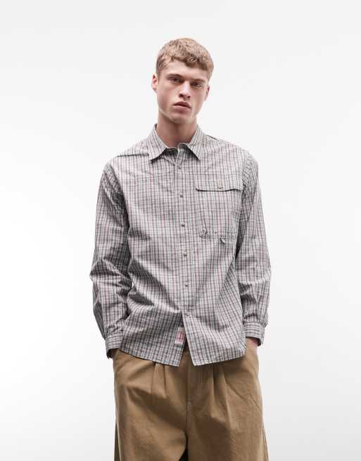 Gramicci - Millwood - Chemise manches longues en popeline à carreaux - Multicolore
