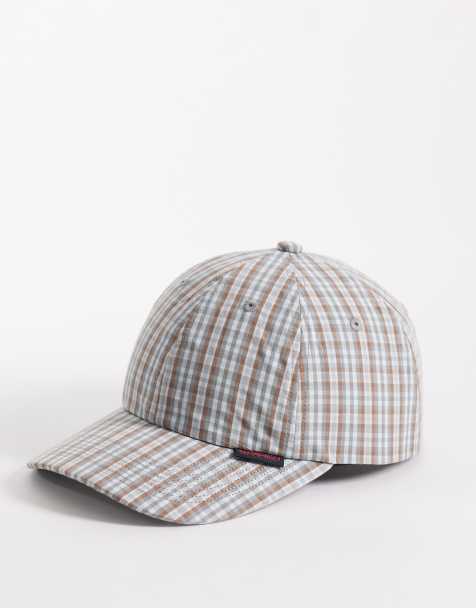 Gramicci millwood plaid cap in brown - view 1
