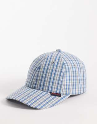 Gramicci Millwood Plaid Cap In Blue