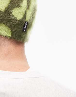 Gramicci Mohair Burly Running Man Beanie In Green