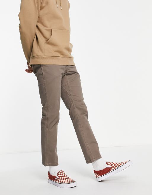 Gramicci NN just cut stretch slim pants in brown