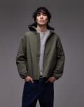 [Gramicci] Gramicci northside utility hooded jacket in green micro check-Multi M MULTI